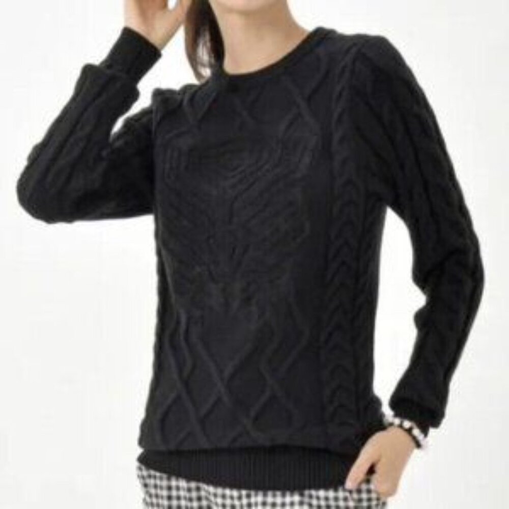 Disney Parks Disneyland Marvel Black Panther Cable Knit Sweater Size Medium